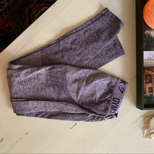 Purple gymshsrk flex leggings